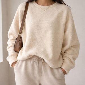 White Textured Sweater